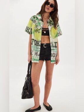 We the Free Fresh Squeezed Top NWOT citron combo